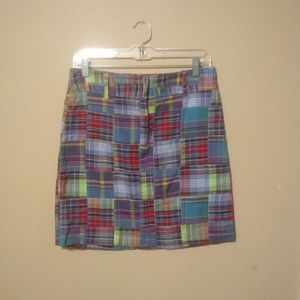 Plaid multicolored skirt